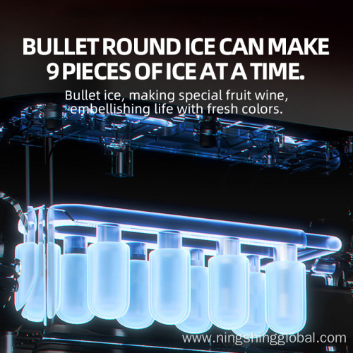 2025 High Quality New Kitchen Smart Plastic Table Top Electric Ice Maker